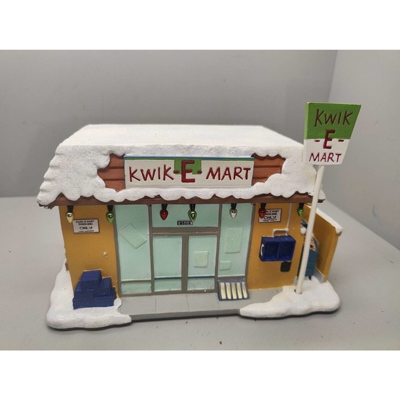 KWIK-E-MART THE SIMPSONS / HAWTHORNE CHRISTMAS VILLAGE COLLECTION #A6689 - Picture 2 of 9